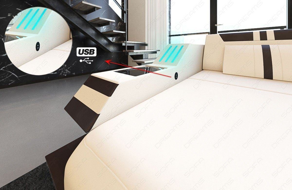 Sofa Dreams Wohnlandschaft Stoff Polster Sofa Ravenna XXL M Mikrofaser Stoffsofa, Couch wahlweise mit Bettfunktion