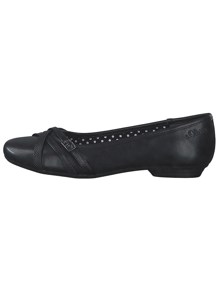 s.Oliver Ballerinas in Schwarz günstig kaufen