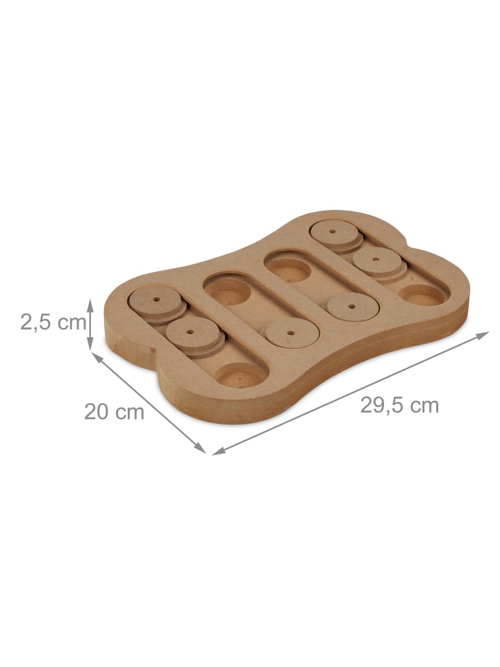 relaxdays Hunde-Intelligenzspielzeug in Natur günstig kaufen onesize