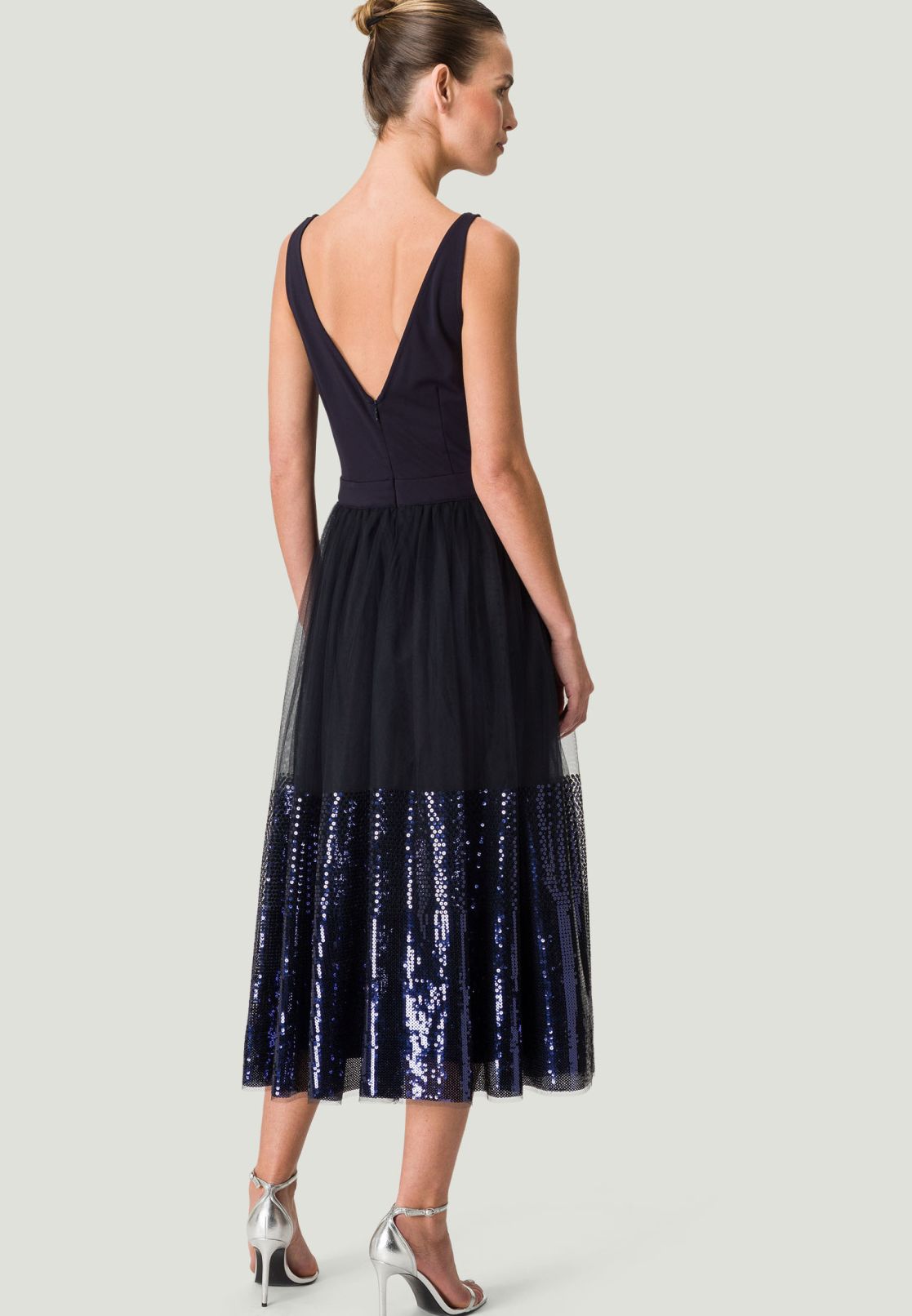 Midikleid mit Pailetten