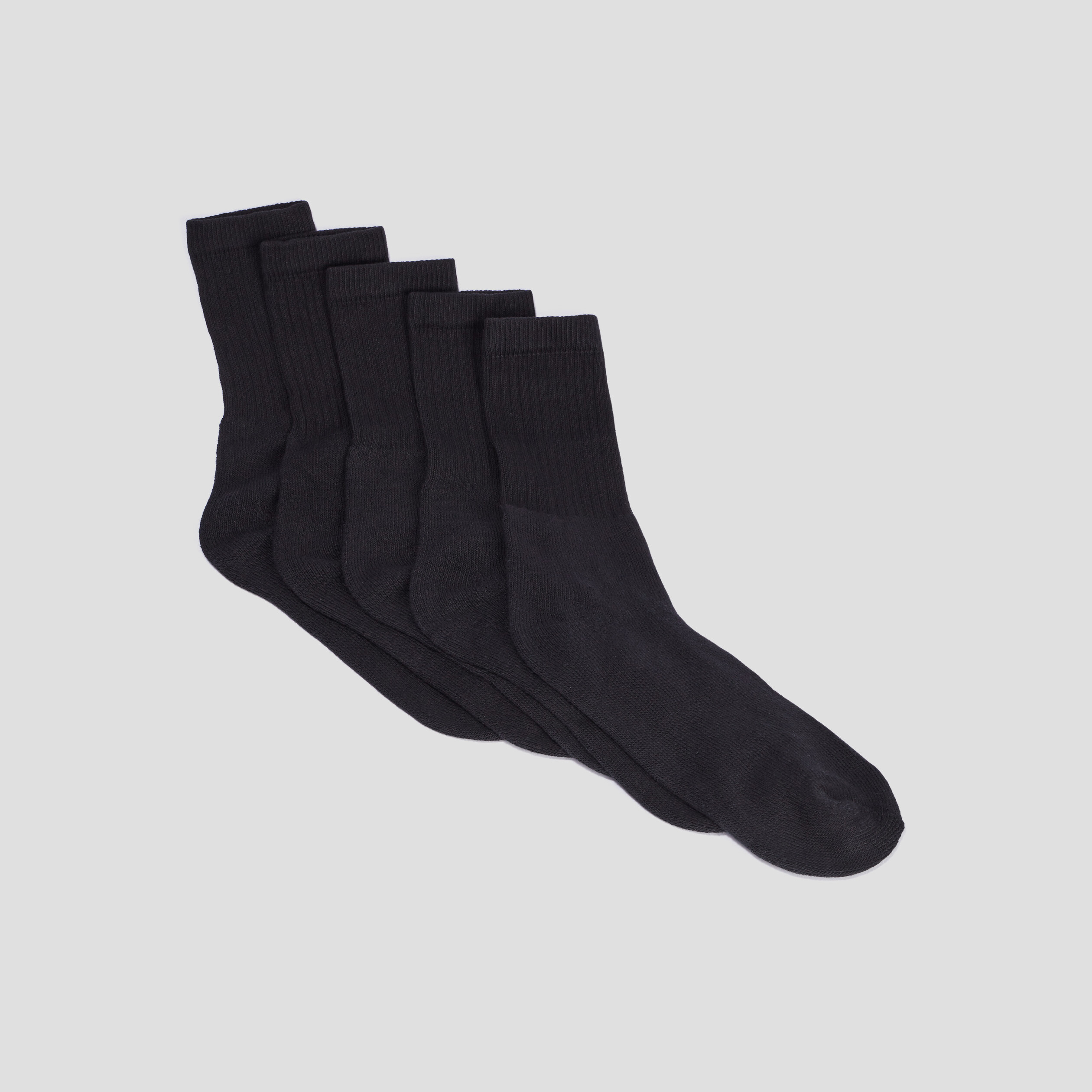 Lot 5 paires chaussettes noir homme | La Halle