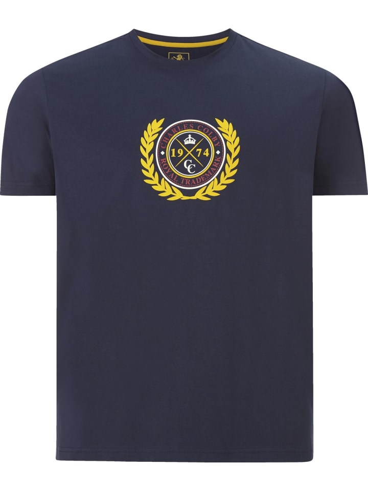Charles Colby T-Shirt EARL SADWYN in dunkelblau günstig kaufen