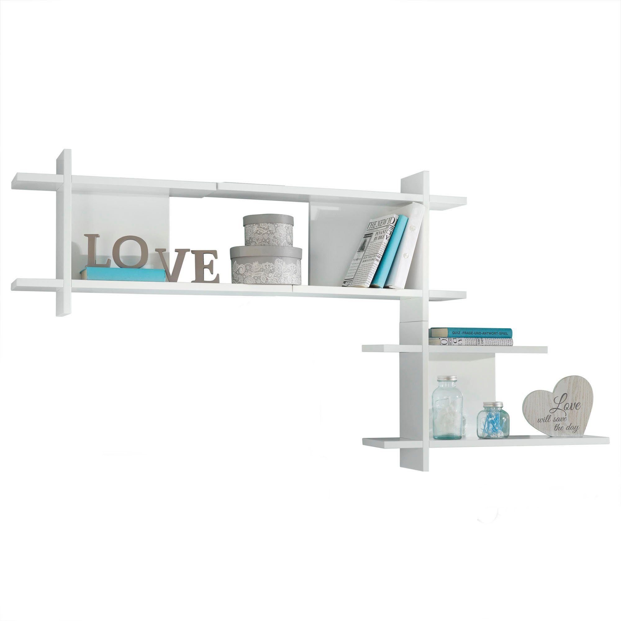 roba® Kinderregal Nordic, weiß (3-tlg), Made in Europe
