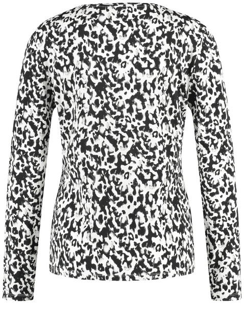 Langarmshirt mit Allover-Print