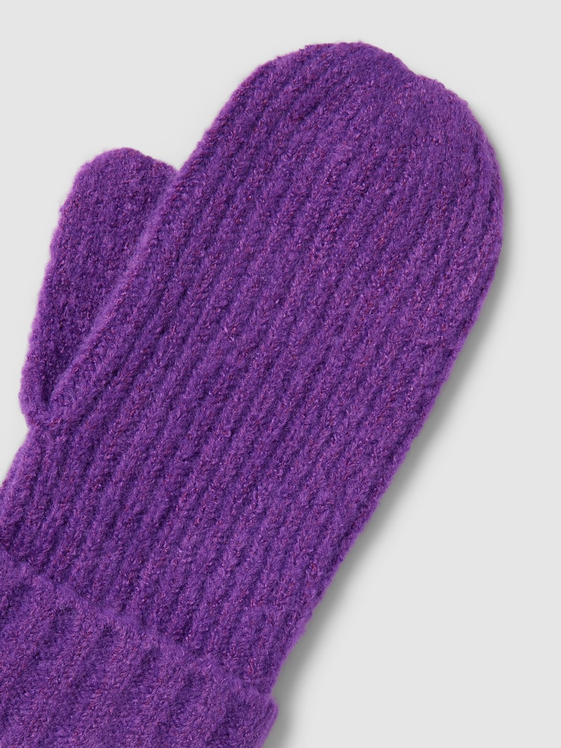 Handschuhe in Strick-Optik Modell 'AIVO' in lila