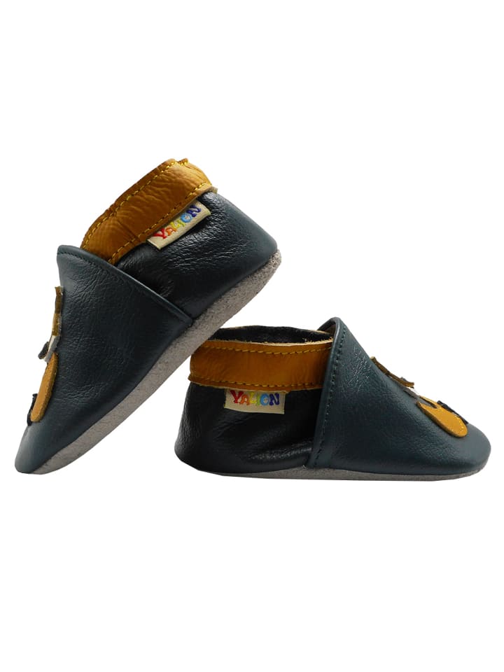 Yalion Leder-Krabbelschuhe 