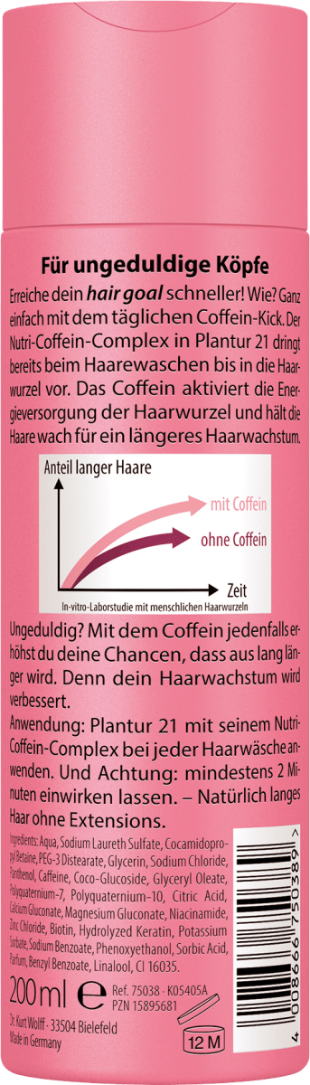 Shampoo Nutri-Coffein #langehaare, 200 ml