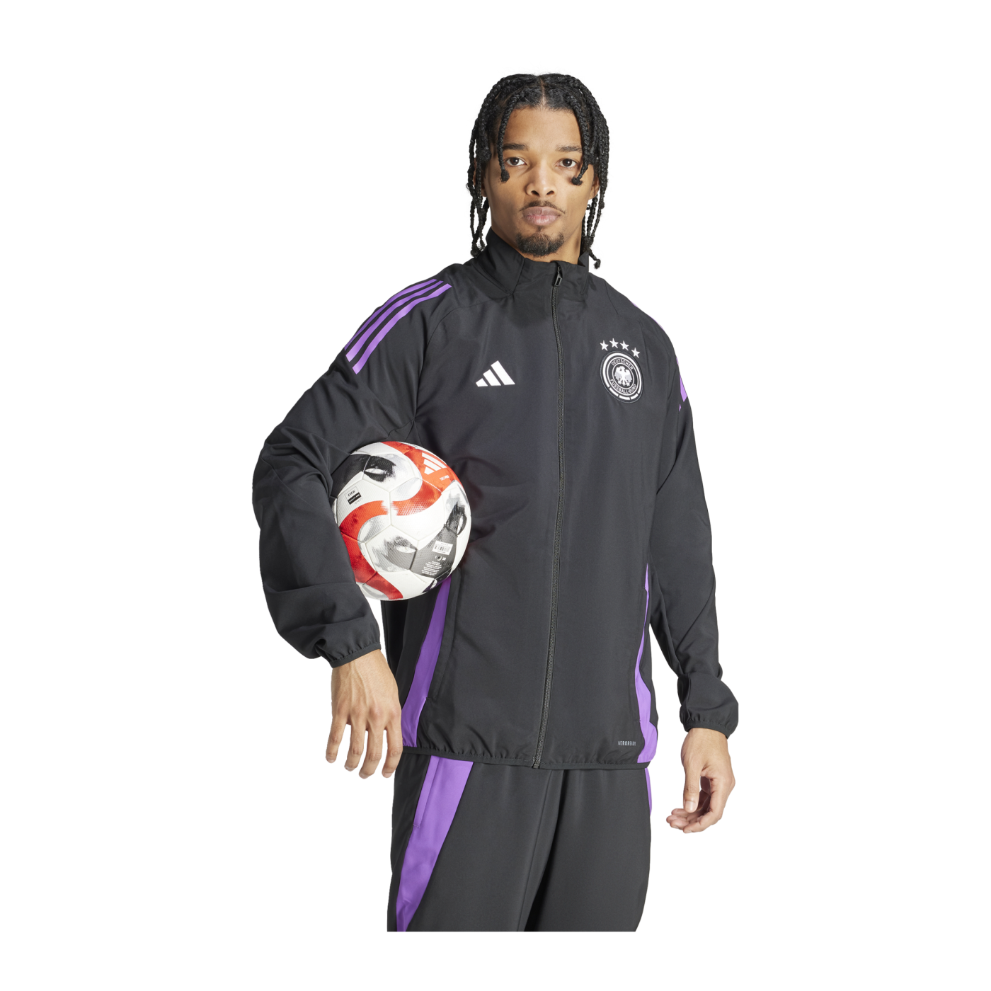 adidas DFB Deutschland Prematch Jacke EM 2024 Schwarz