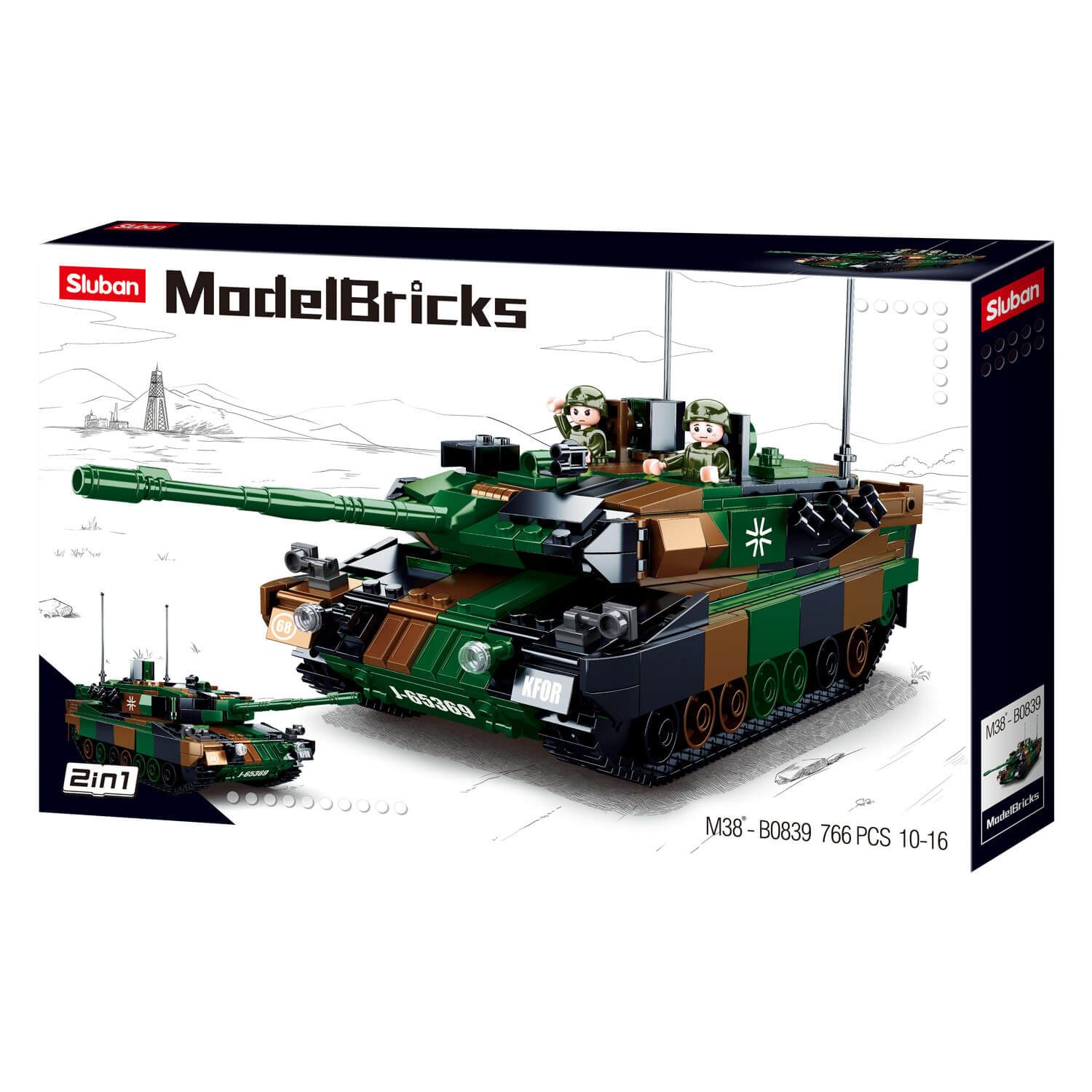 Kampfpanzer Leopold Bausteine Set M38-B0389