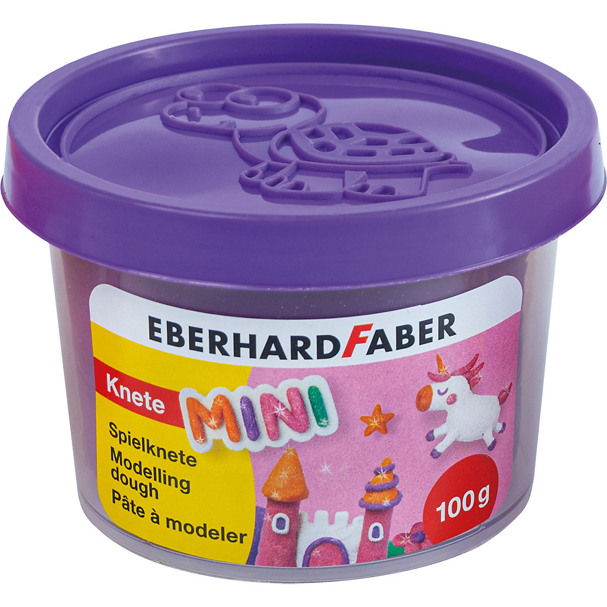 Mini Kids Spielknete Glitzer, 4 Farben a 100 g