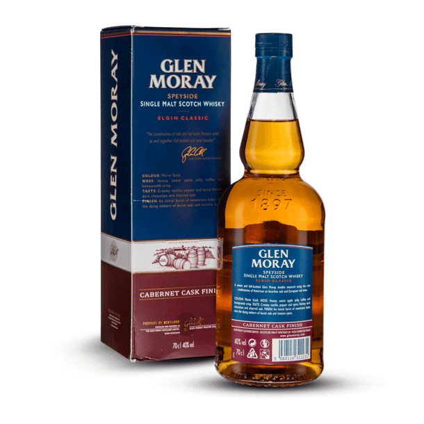 Glen Moray Cabernet Cask Finish 40% + étui