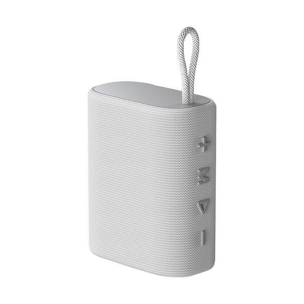 In-Ear-Kopfhörer und Bluetooth Speaker, weiß