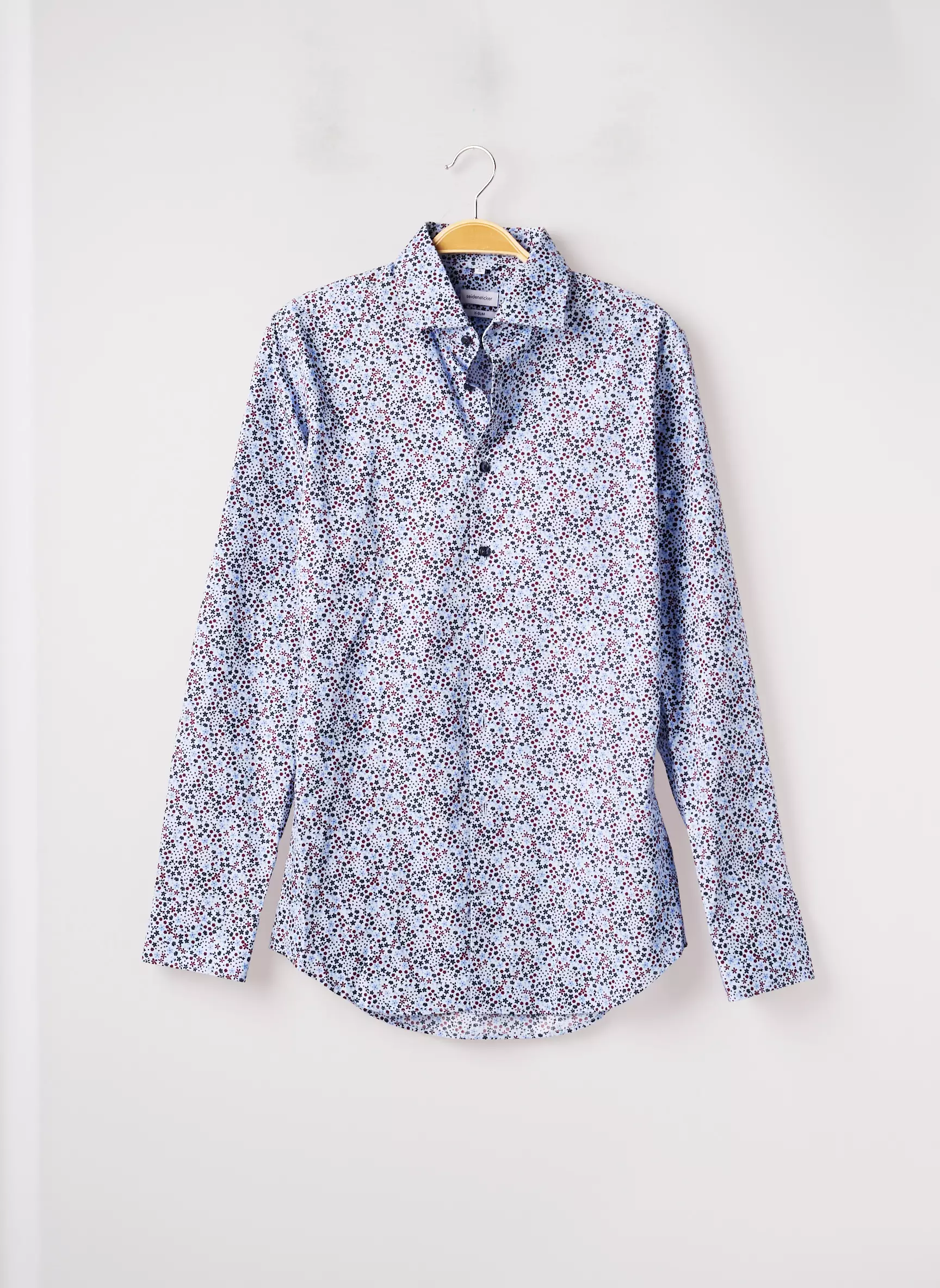 Seiden Sticker Manches Longues Homme couleur bleu