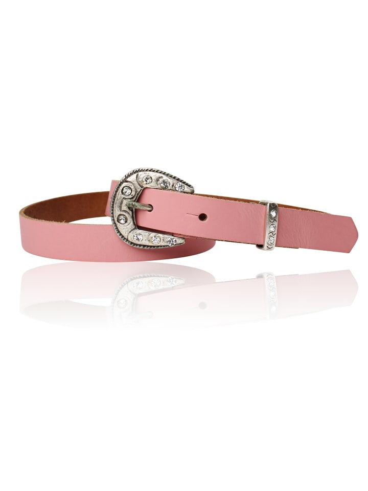 FRONHOFER Ledergürtel Strass in Old-Rose günstig kaufen