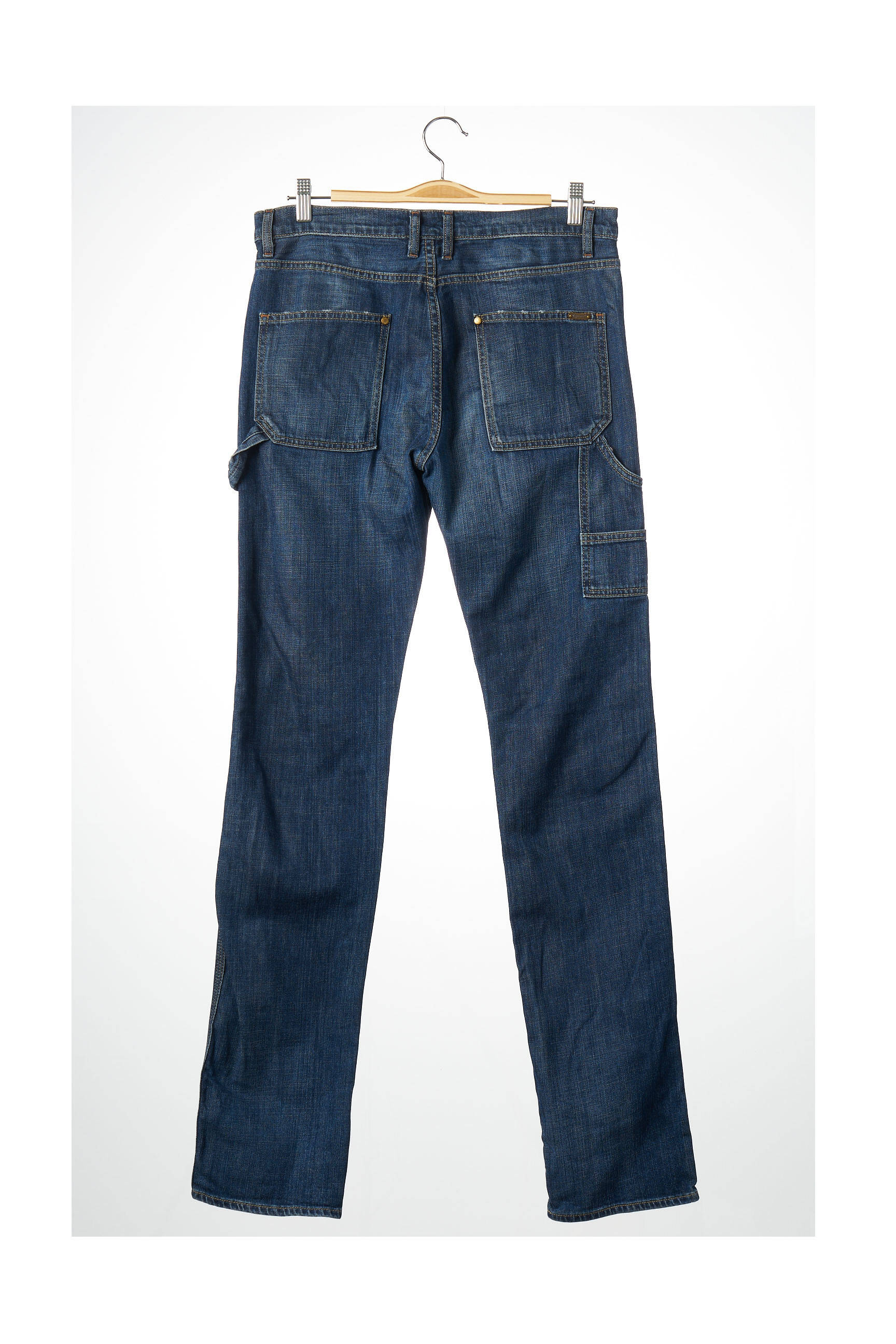 Acquaverde Jeans Coupe Droite Femme couleur bleu