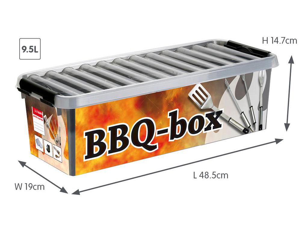 Sunware Q-line 9,5 Liter BBQ Aufbewahrungsbox mit Einsatz
