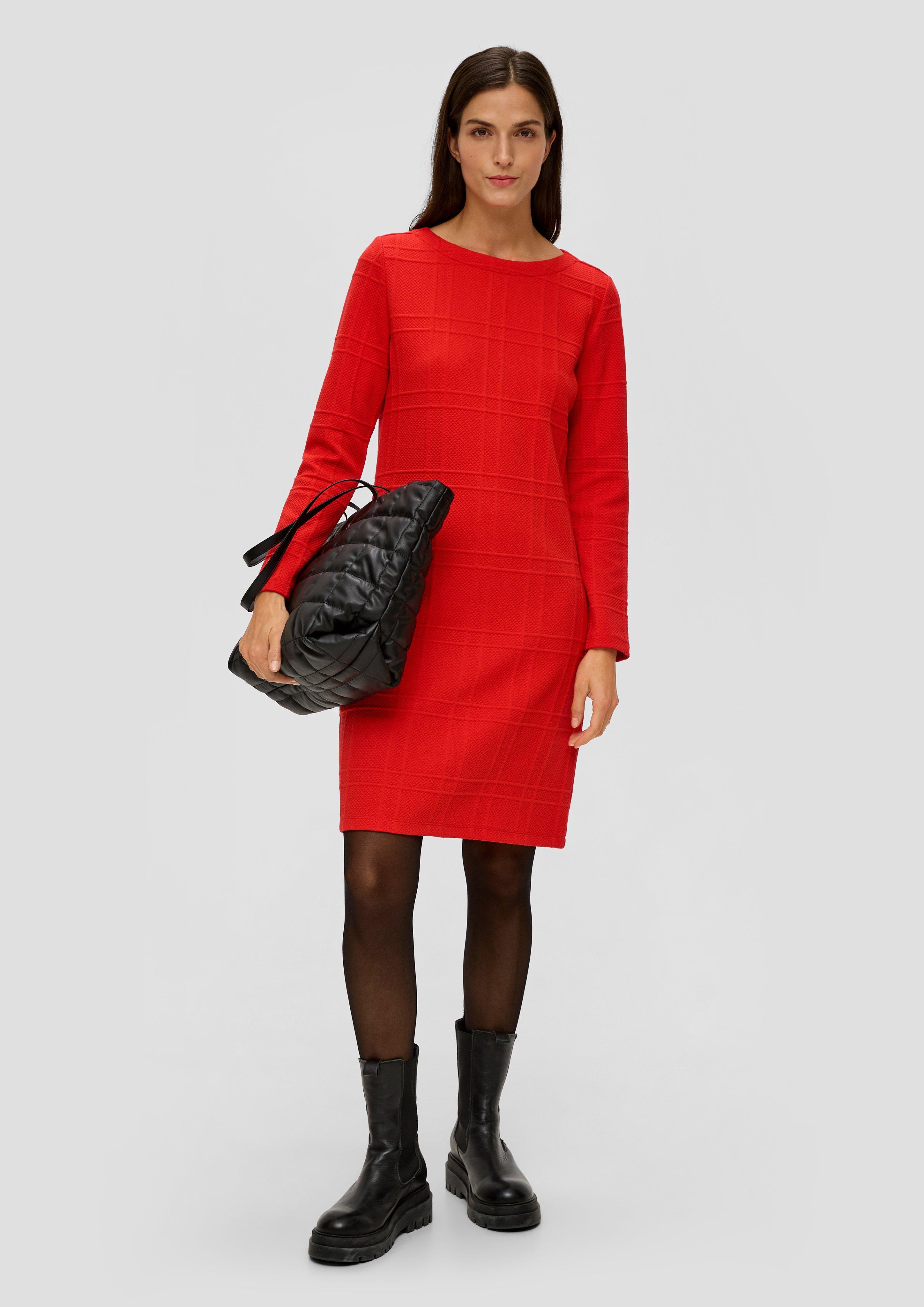 Jacquard-Kleid mit Viskose  2143031-3074