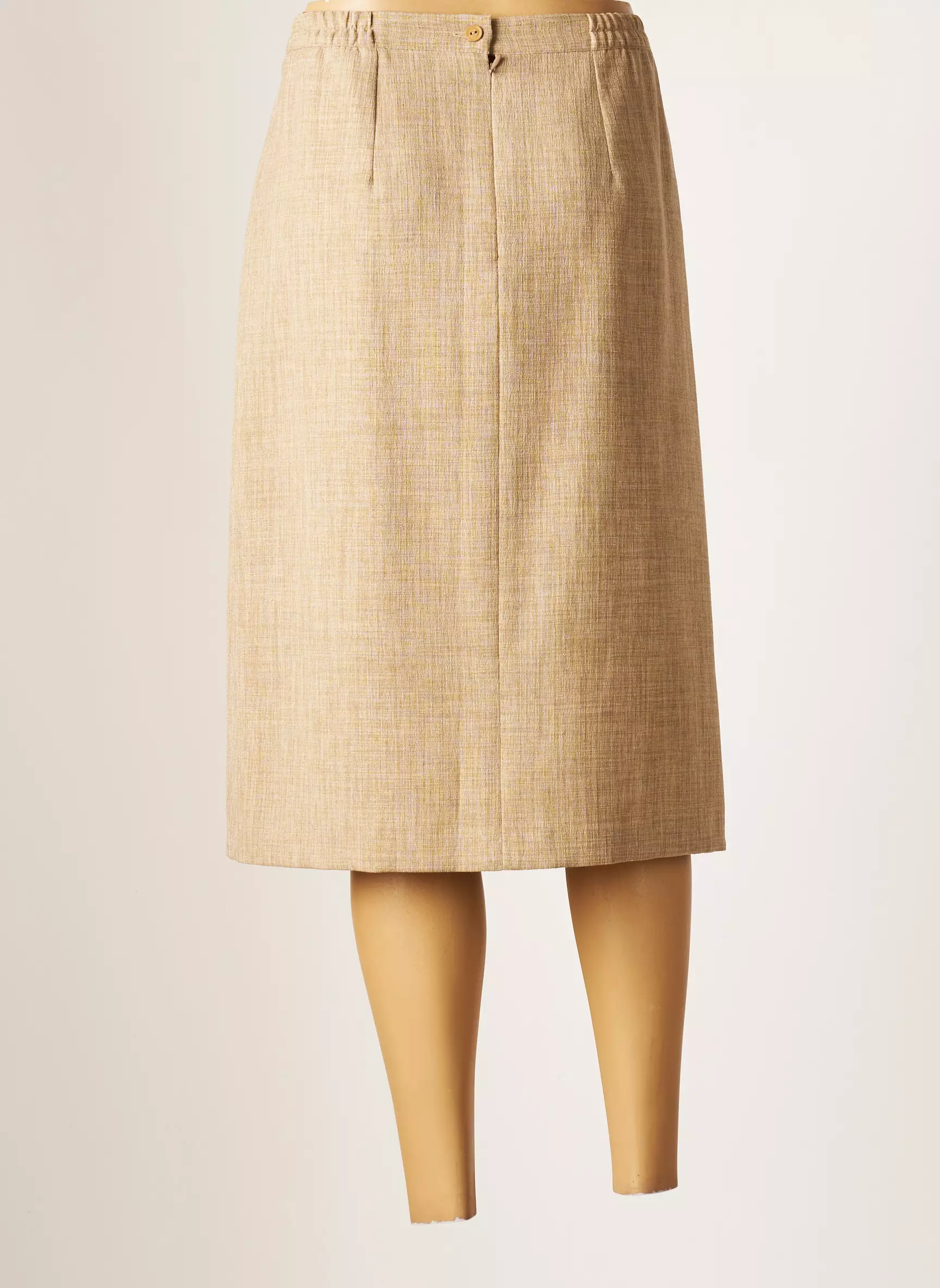 Gevana Jupes Mi Longues Femme couleur beige