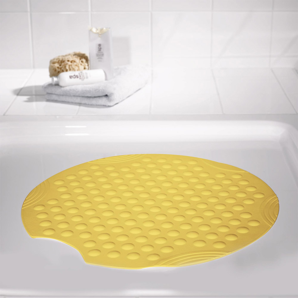 Ridder Duscheinlage Tecno ca. Ø 55 cm, gelb, 100% TPE