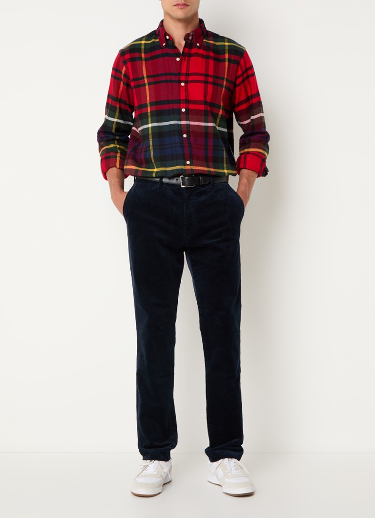 Cămașă Ralph Lauren cu croială clasică în carouri și logo brodat.