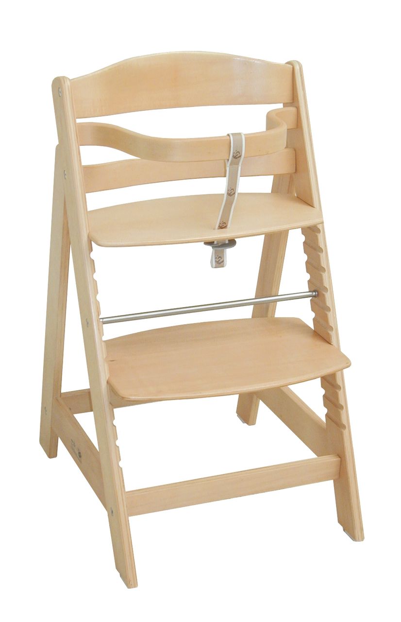 Roba Treppenhochstuhl Sit Up III, mitwachsend bis zum Jugendstuhl, Holz, natur