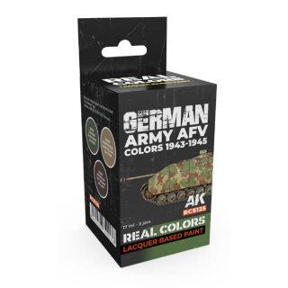 AK Real Colors Paintset - German Army AFV Colors 1943-1945 (3x 17ml)