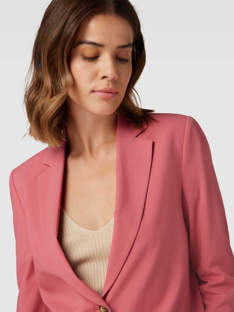 Blazer mit Reverskragen in dunkelrot