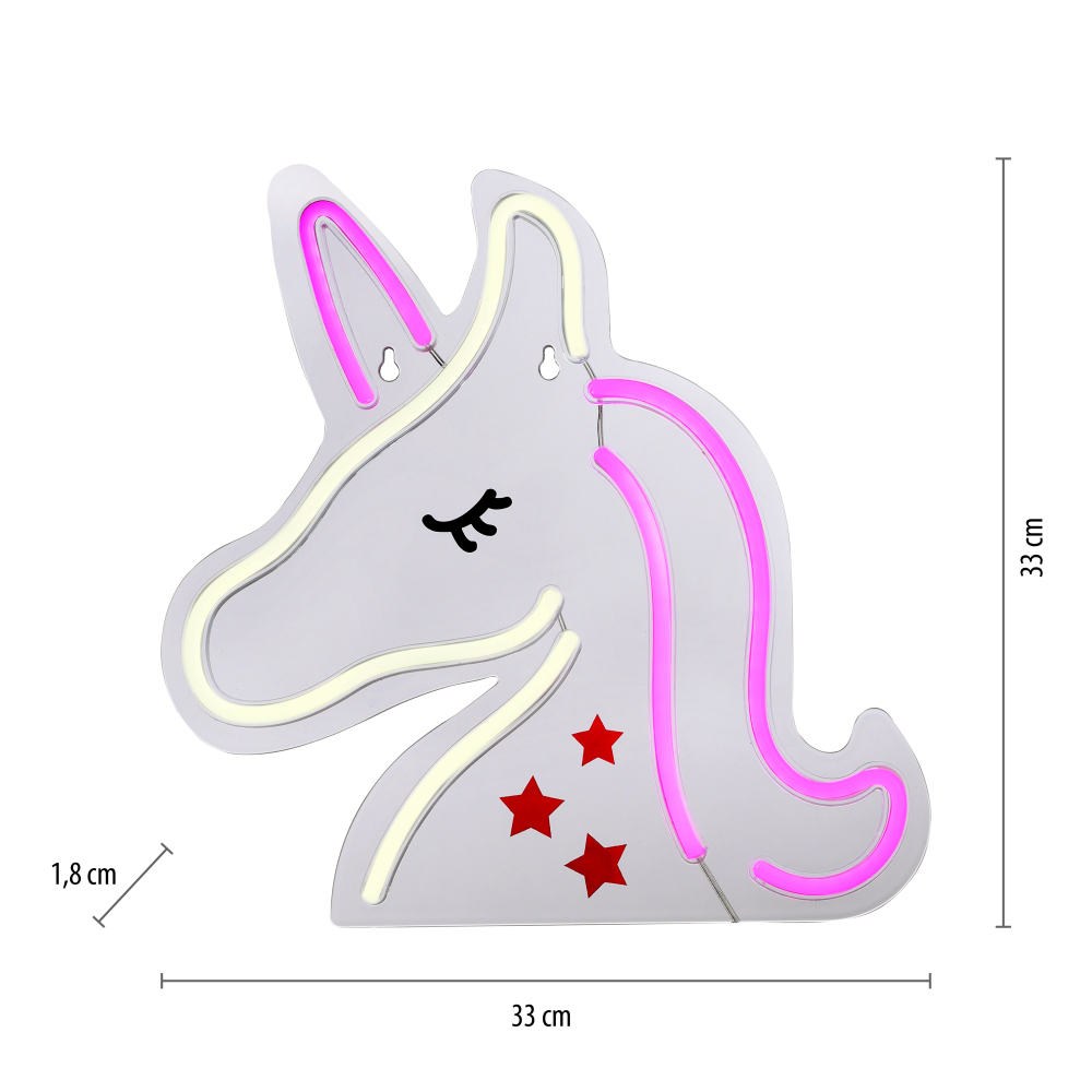 Neon-LED-Bild Neon-Unicorn