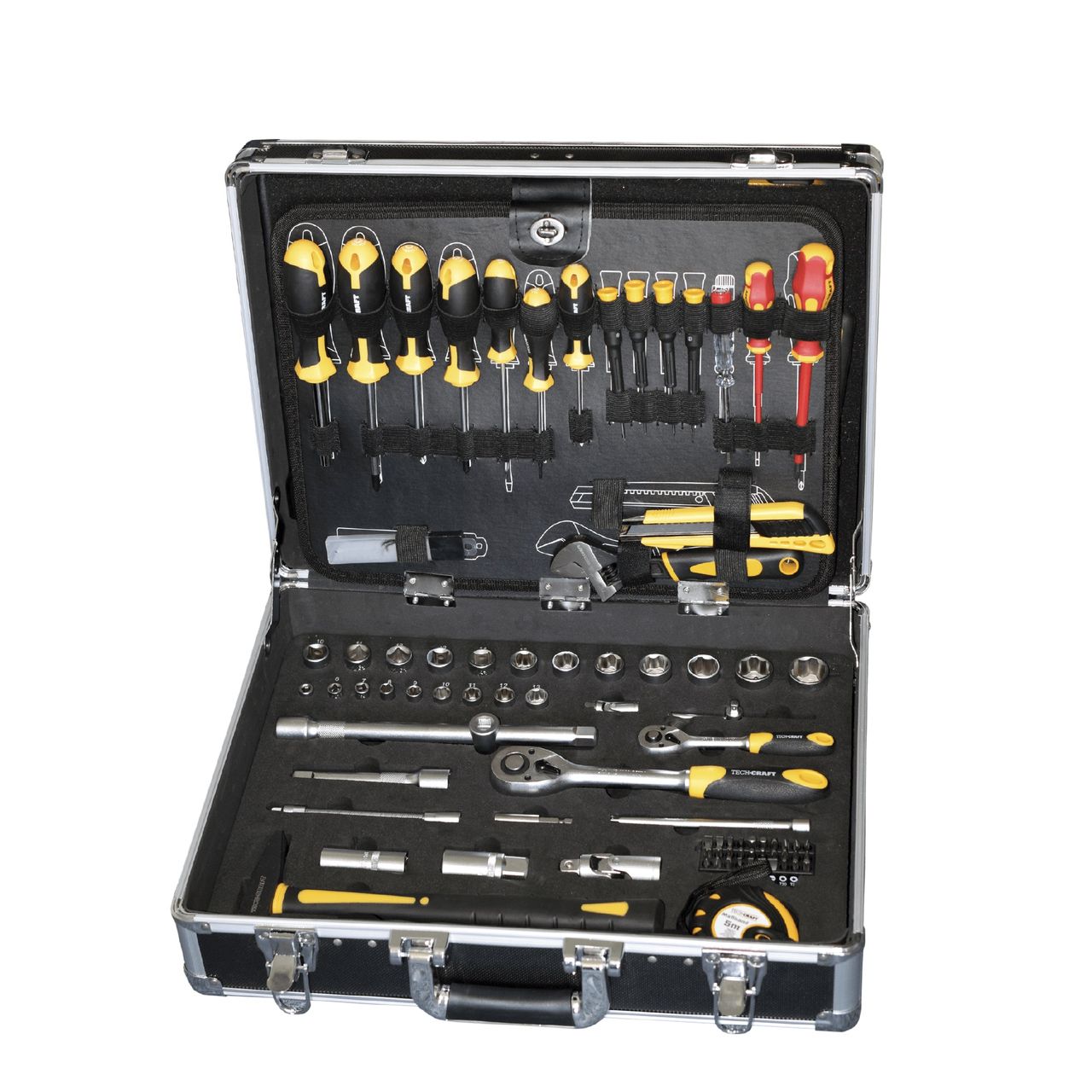 TECH-CRAFT Werkzeugkoffer 130 tlg.