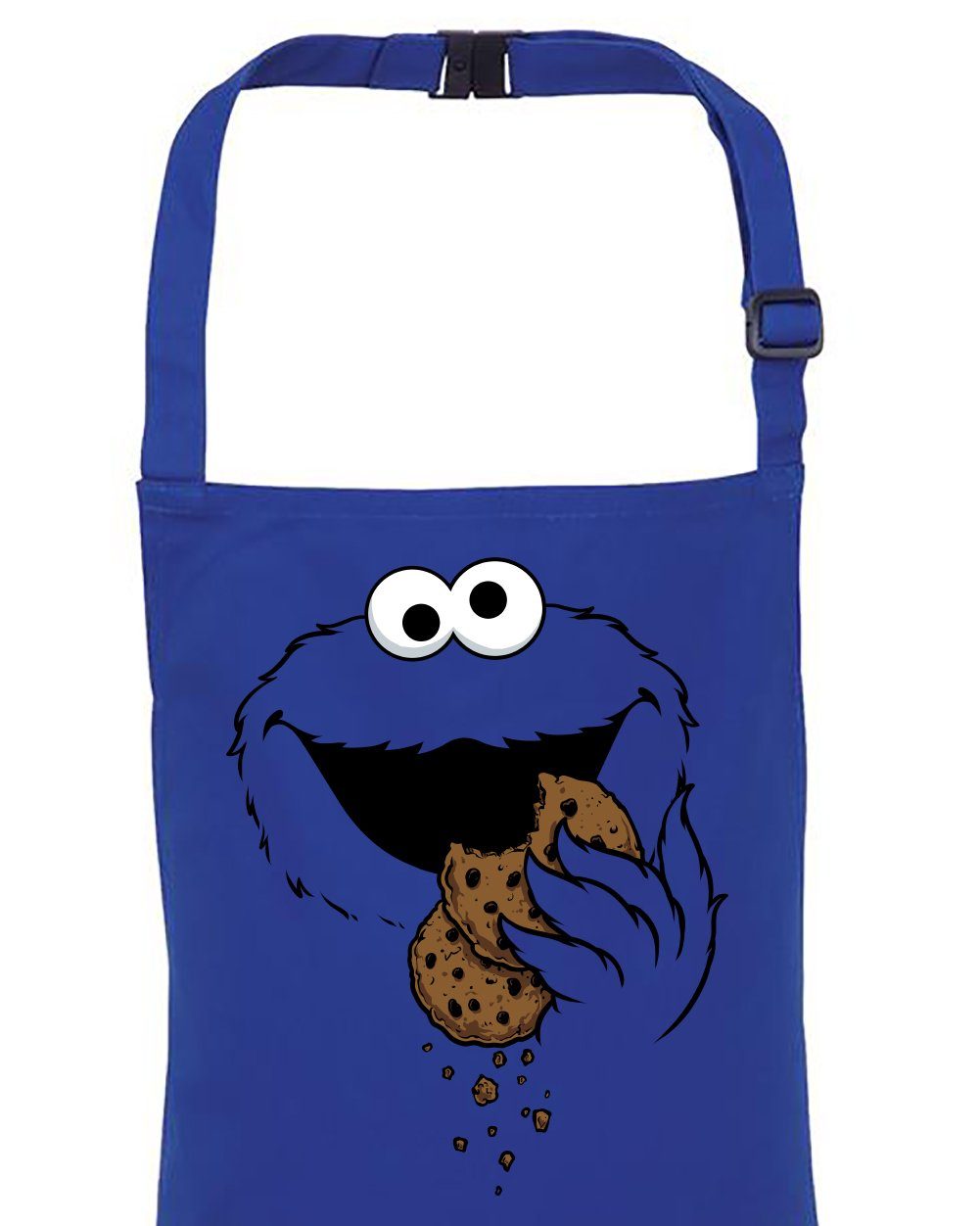 Youth Designz Kochschürze Wasserdichte Kinder Schürze Keks-Monster Kochschürze, mit lustigem Logo Aufdruck