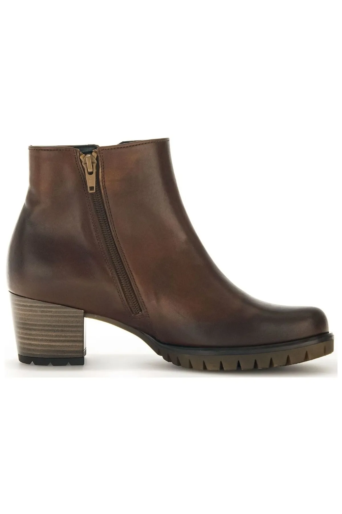 GABOR  Stiefelette - Braun - Blockabsatz