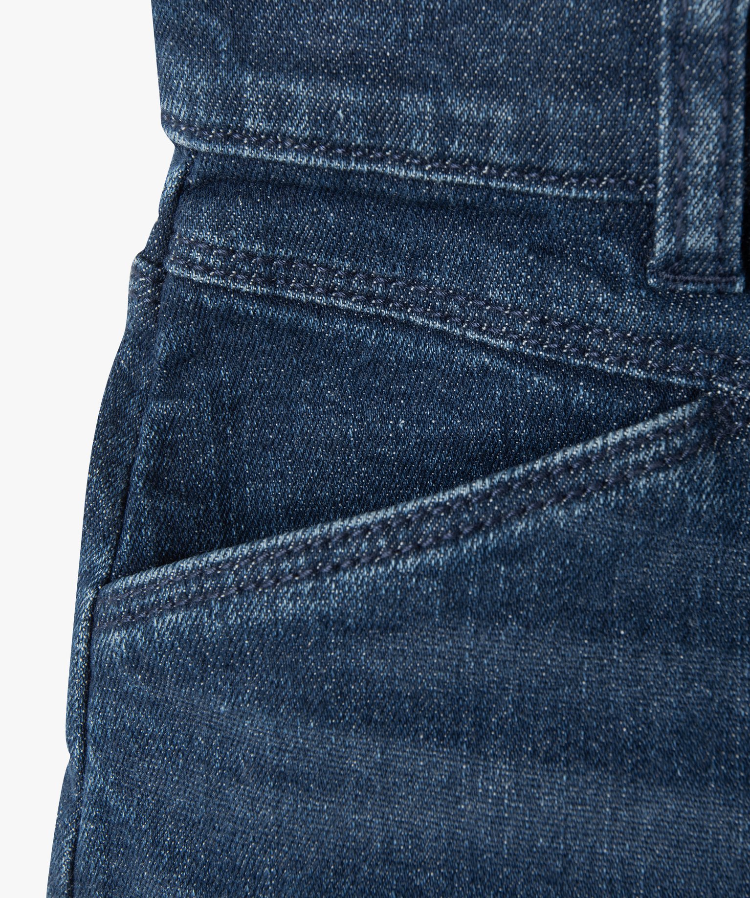 Jupe en jean fille avec jeu de surpiqres brut | GEMO