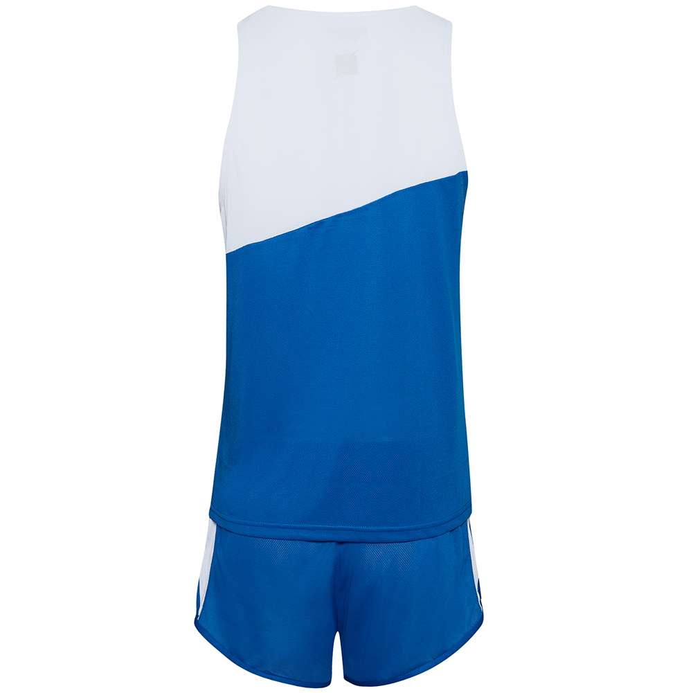 Zeus Kit Robert Herren Leichtathletik Singlet Set Trikot mit Shorts royal