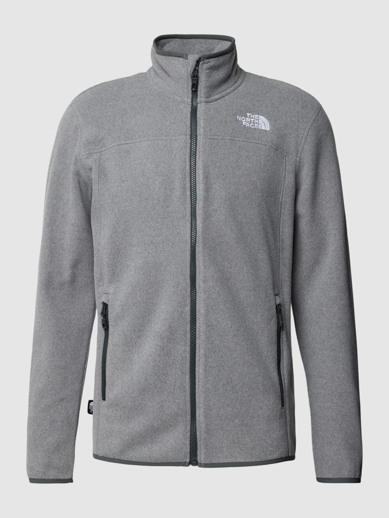 Fleecejacke mit Reißverschlusstaschen Modell '100 GLACIER' in silber