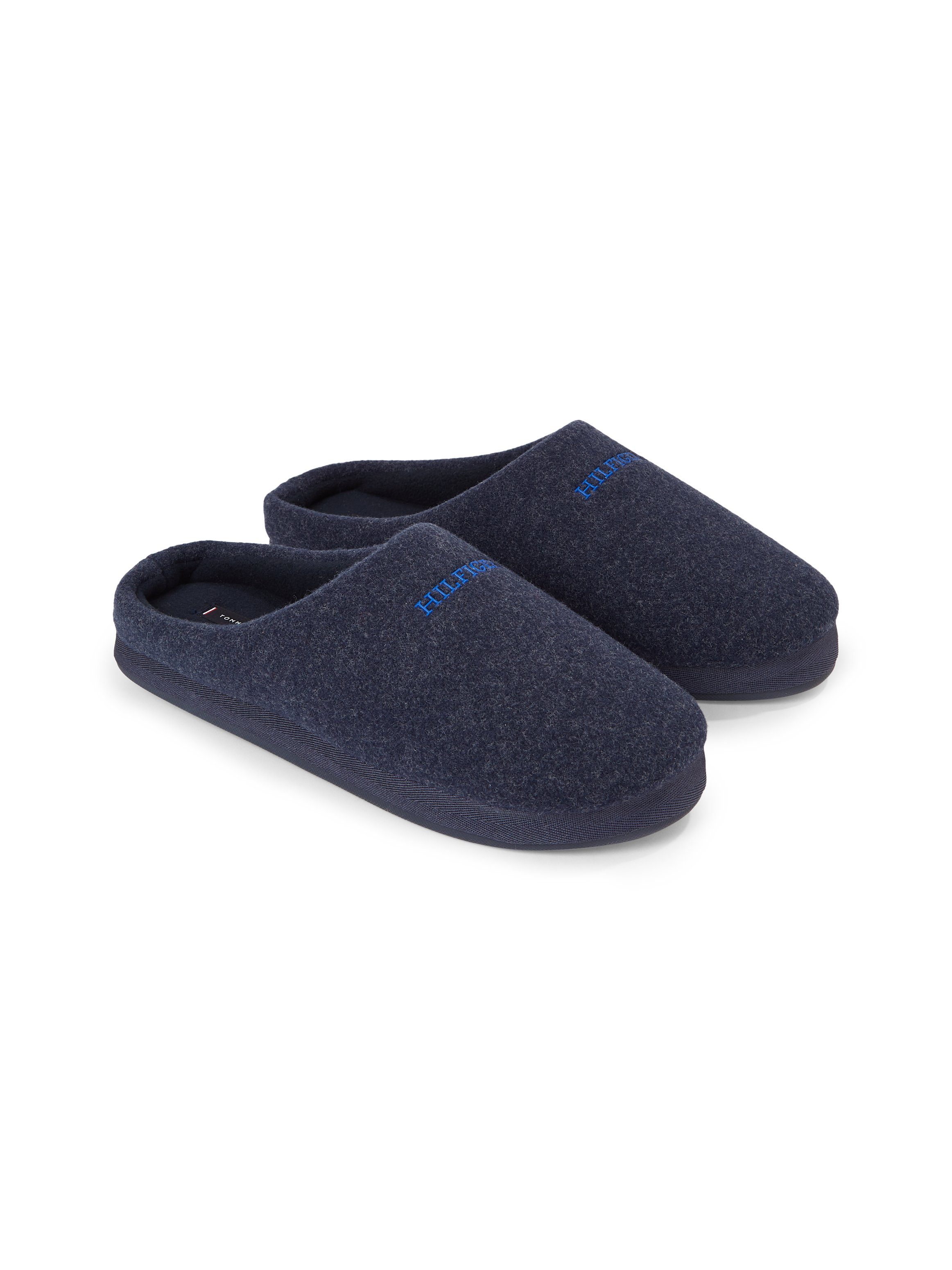 Tommy Hilfiger HILFIGER WARM FELT HOMESLIPPER Pantoffel mit Logodruck
