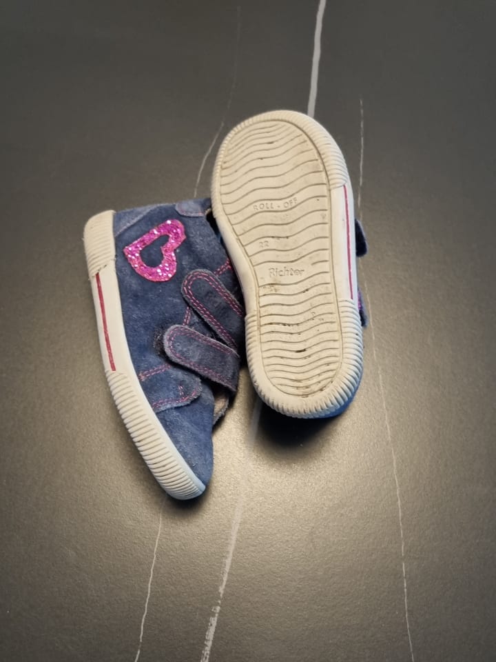 Richter Shoes Leder-Sneakers in Dunkelblau günstig kaufen 22