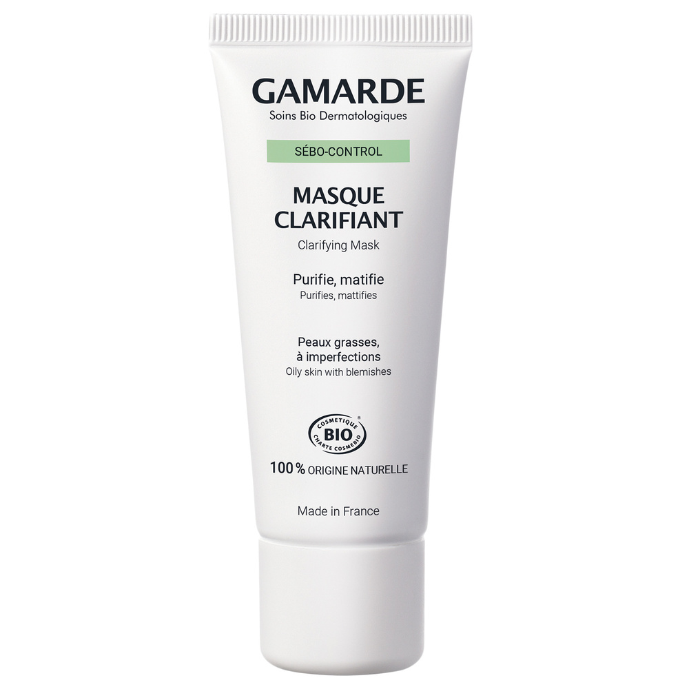 gamarde MASQUE CLARIFIANT Tube 40 ml Masque pour peaux à tendance grasse avec imperfections