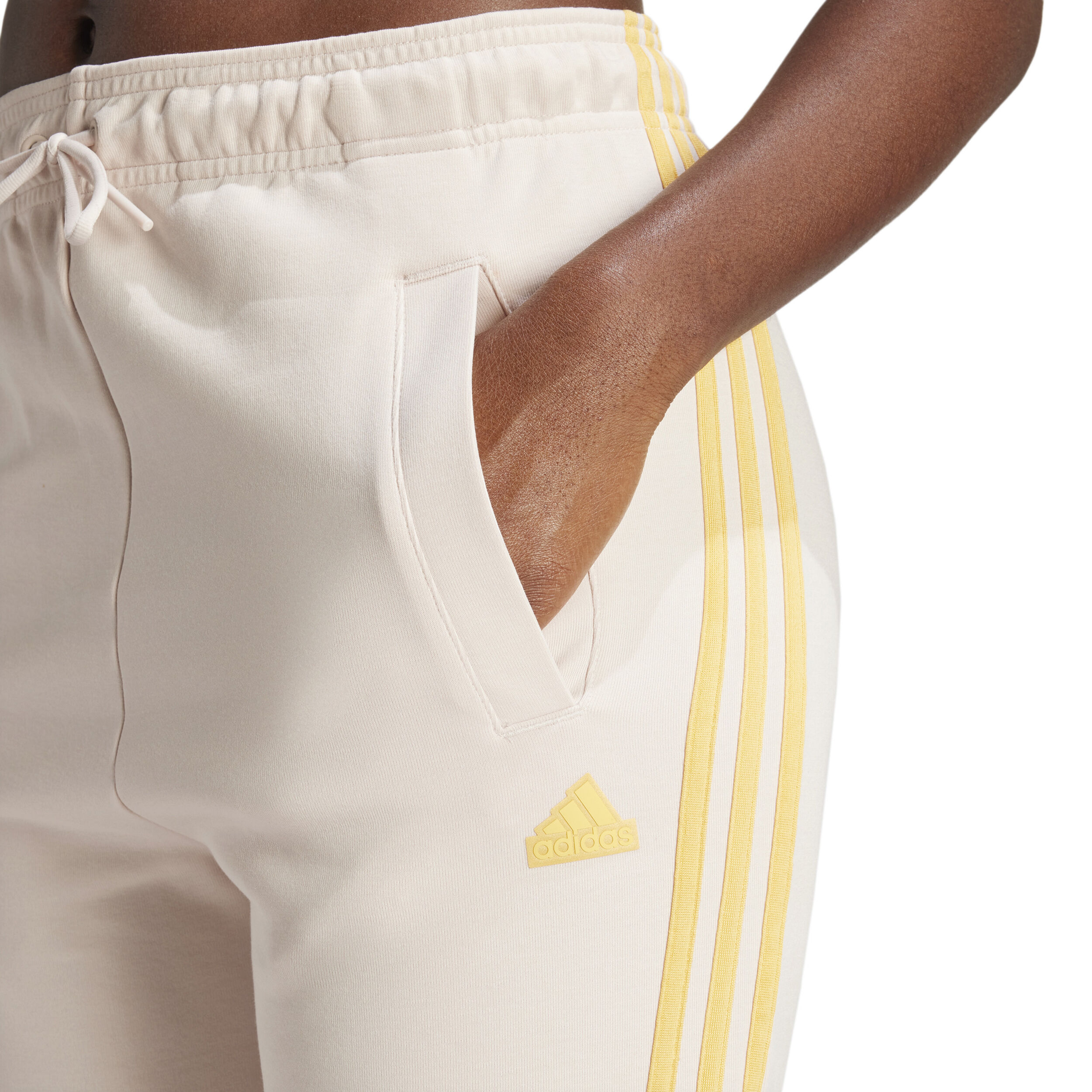Future Icon 3 Stripes OH Trainingshose Damen - Beige, Gelb