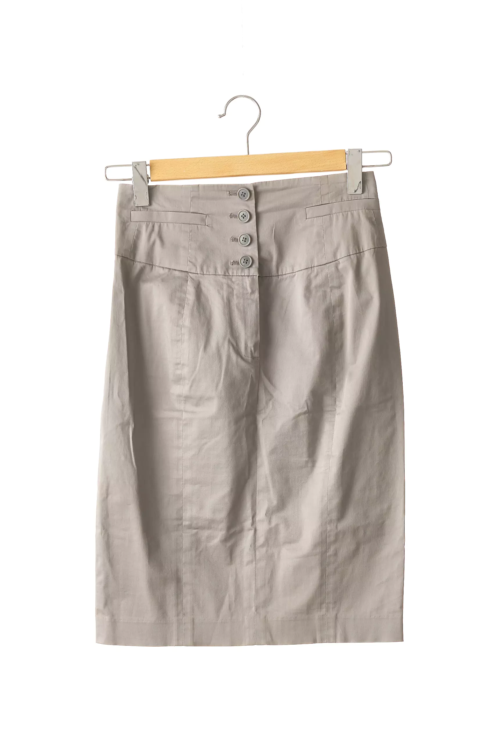 Maje Jupes Mi Longues Femme couleur gris