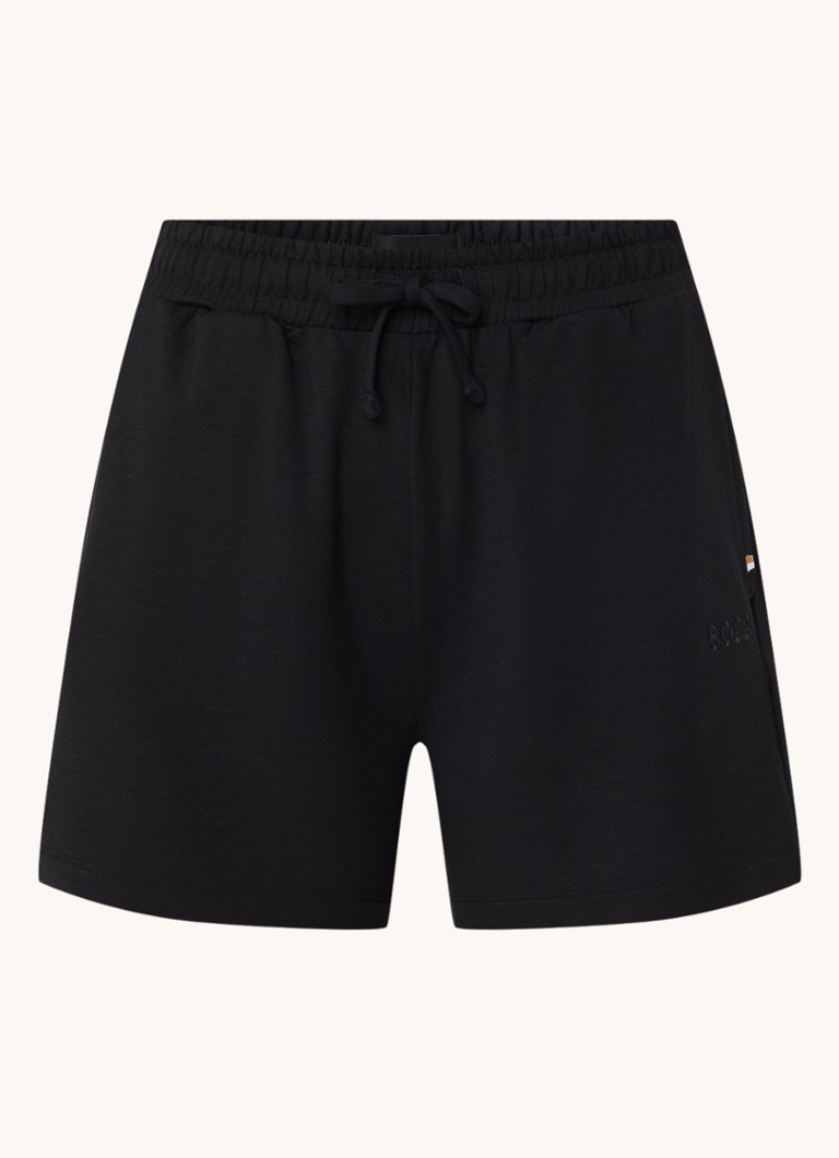 Shorts HUGO BOSS Select de cintura alta e modelagem solta com bordado do logo.