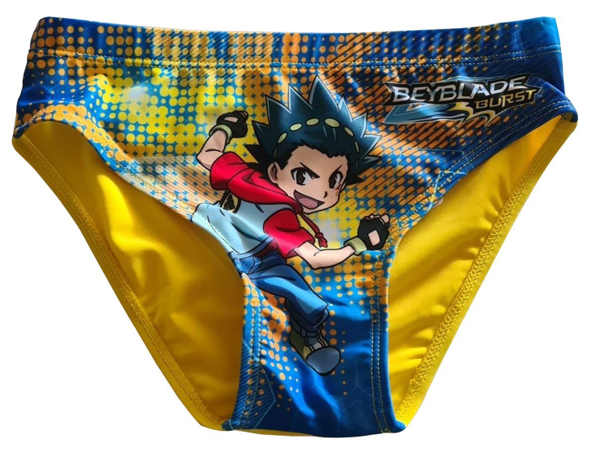 Sun City Badehose Beyblade Burst Badehose Badeslip mit Valt Aoi Anime für Kinder Gelb Gr