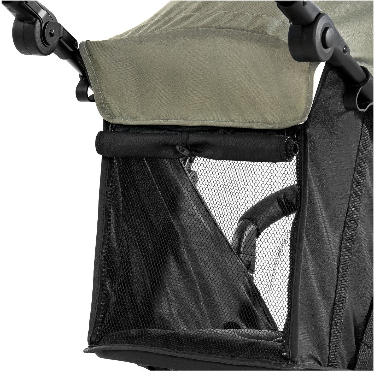 Hauck Dreirad-Kinderwagen Runner 2 Mickey Mouse olive, Kinderwagen, Jogger mit schwenk- und feststellbarem Vorderrad