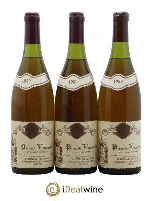 Pernand-Vergelesses Domaine Jeanniard Boudier 1989 - Lot de 3 Bouteilles