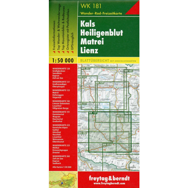 Kals - Heiligenblut - Matrei - Lienz 1 : 50 000 - Wanderkarte
