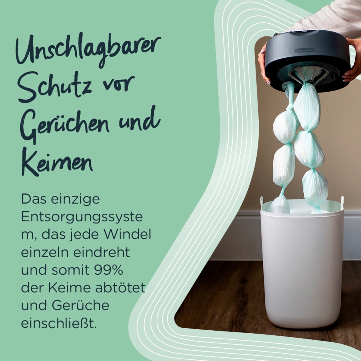 Nachfüllkassetten für Windeleimer Twist & Click und Sangenic Tec, 6 St