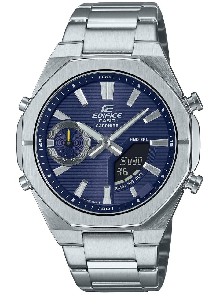 Casio Edifice Herrenuhr Bluetooth Stahl/Blau günstig kaufen onesize