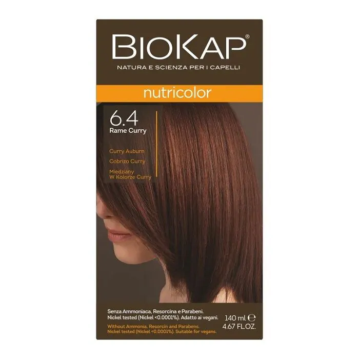 Biokap Nutricolor hårfarve, 6.4 kobberkarry