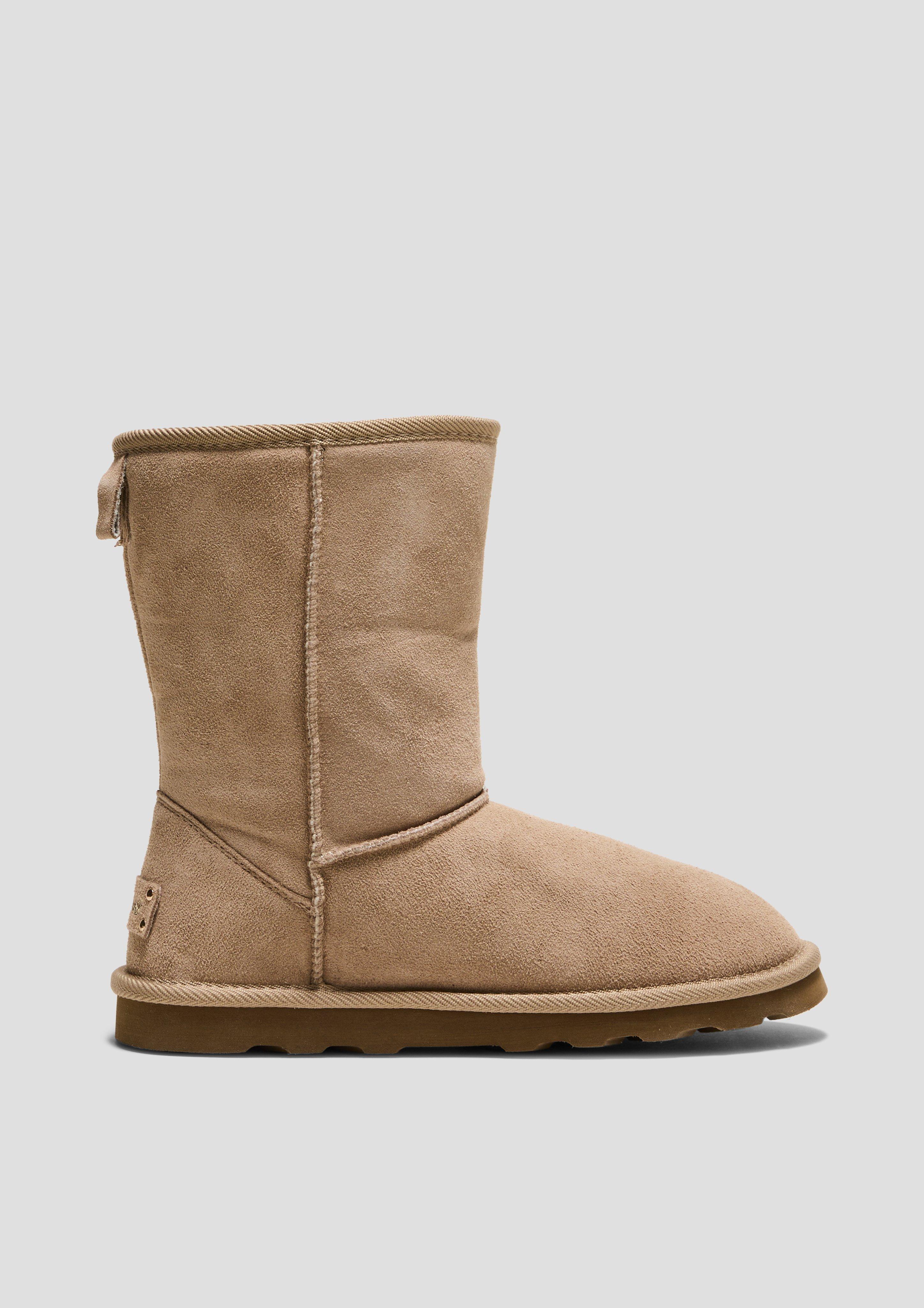 Gefütterte Stiefel im Materialmix  6008602-355