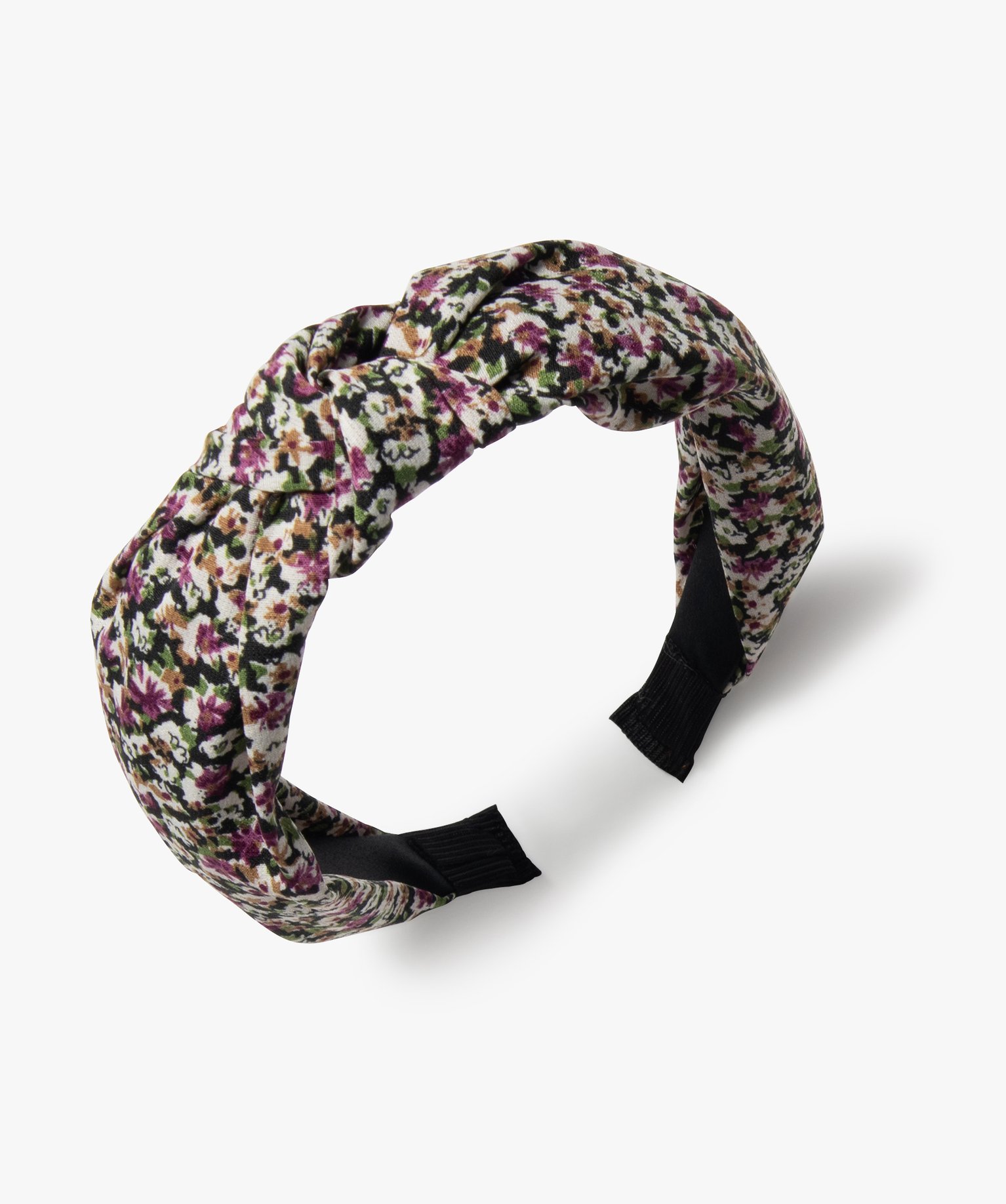 Serre-tête femme à motifs fleuris violet | GEMO
