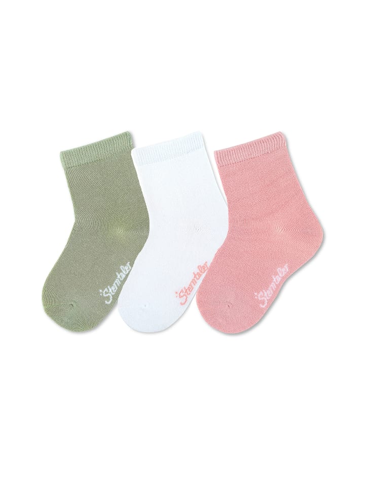 Sterntaler Socken 3er-Pack Pack uni in zartrosa günstig kaufen 26